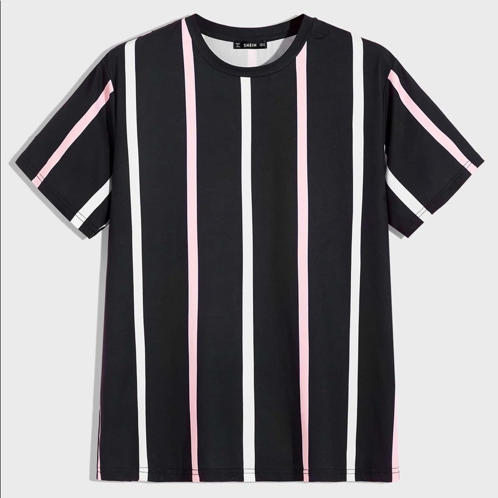 Men Short Sleeve Striped Top